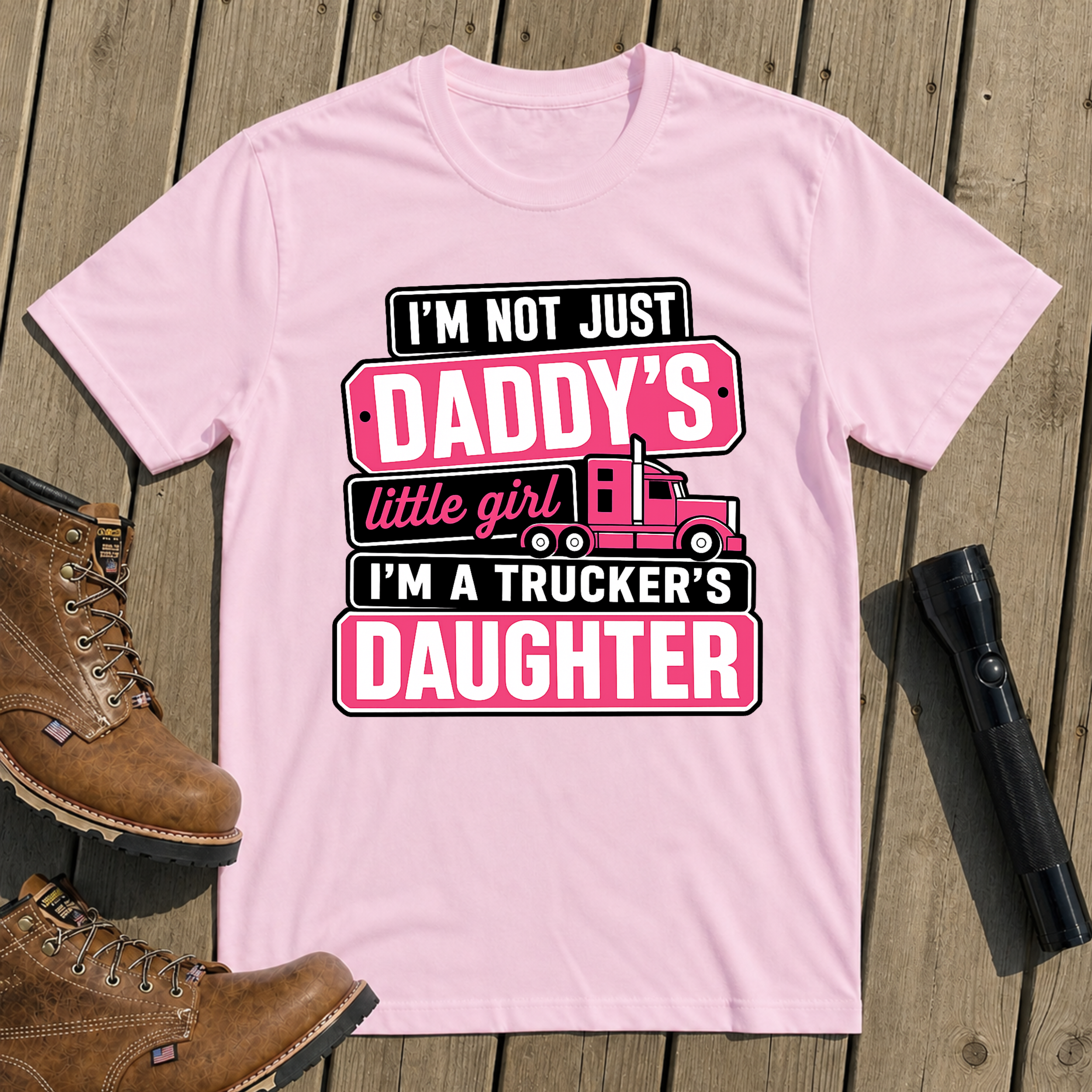 Daddy’s Trucker Girl T Shirt