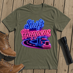 Neon Shift Trucker T Shirt