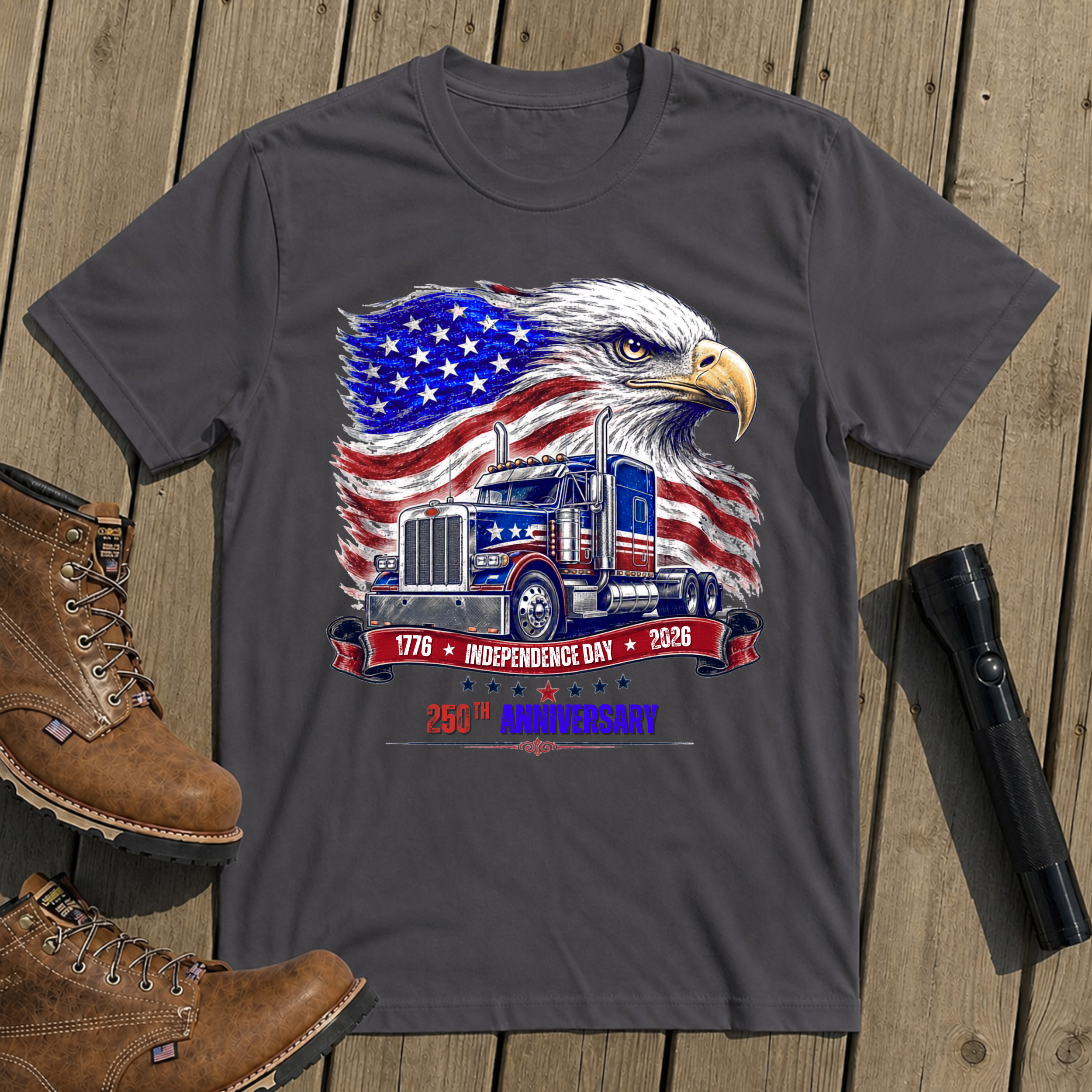 250th Anniversary Trucker T Shirt