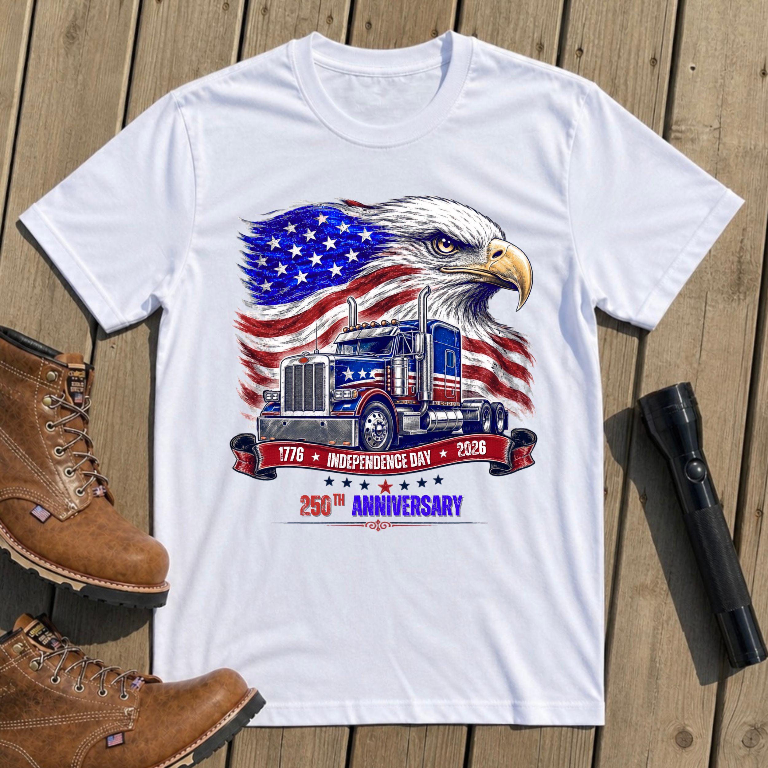 250th Anniversary Trucker T Shirt