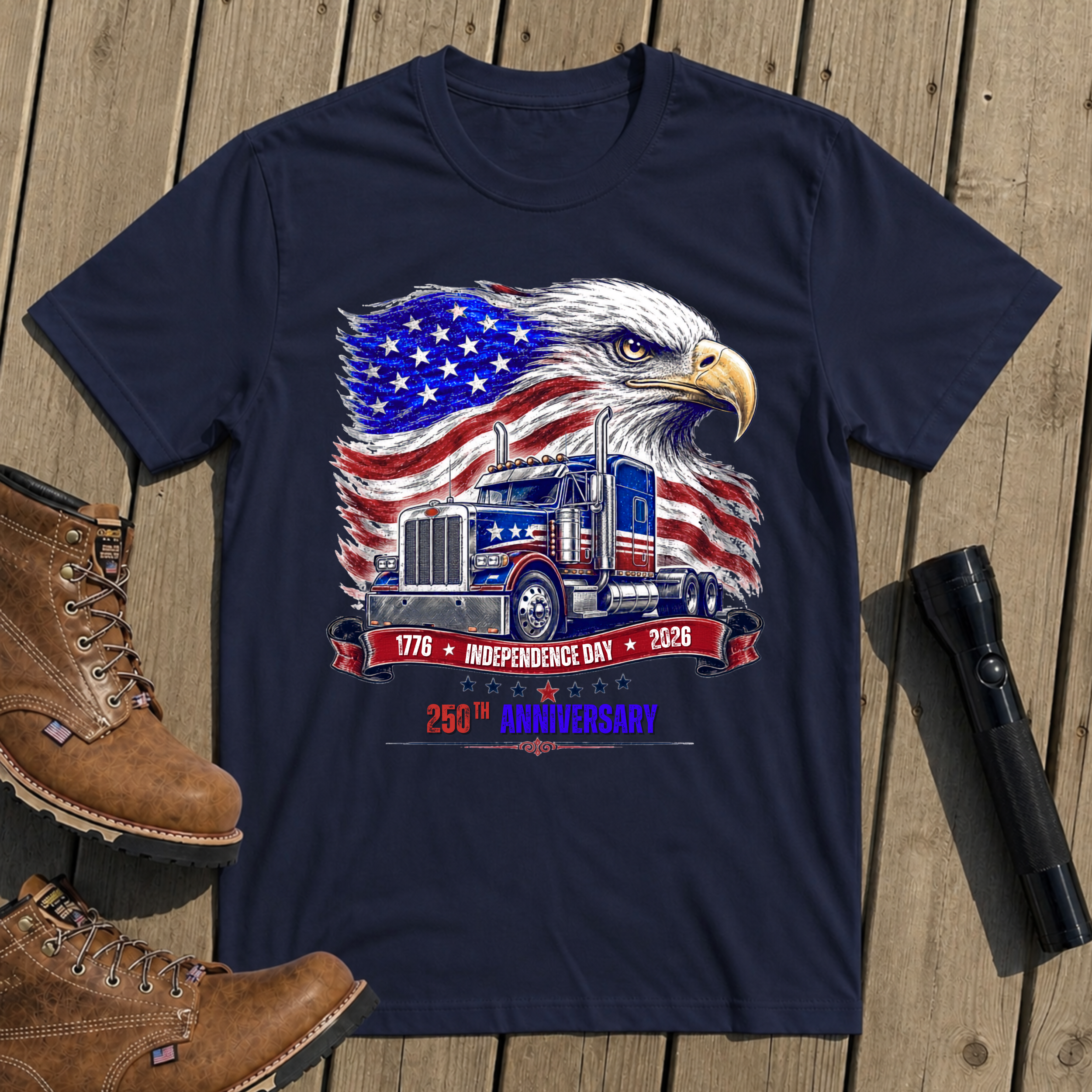 250th Anniversary Trucker T Shirt